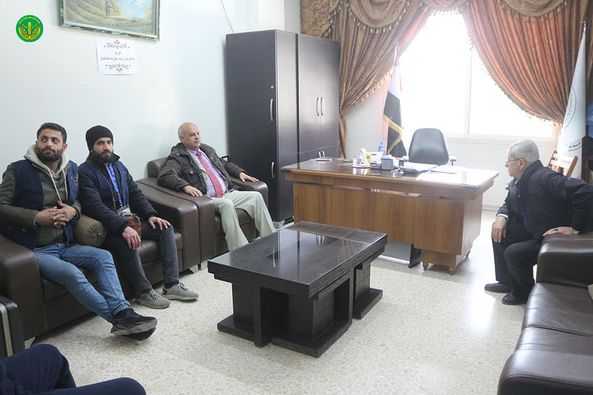 من الاجتماع مع إدارة الجمعية الخيرية للرعاية الاجتماعية في محافظة حماه